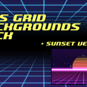 80s VHS Grid Backgrounds – Animation Pack