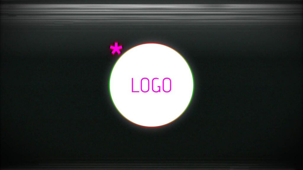 VHS Glitch Logo Reveal After Effects Template