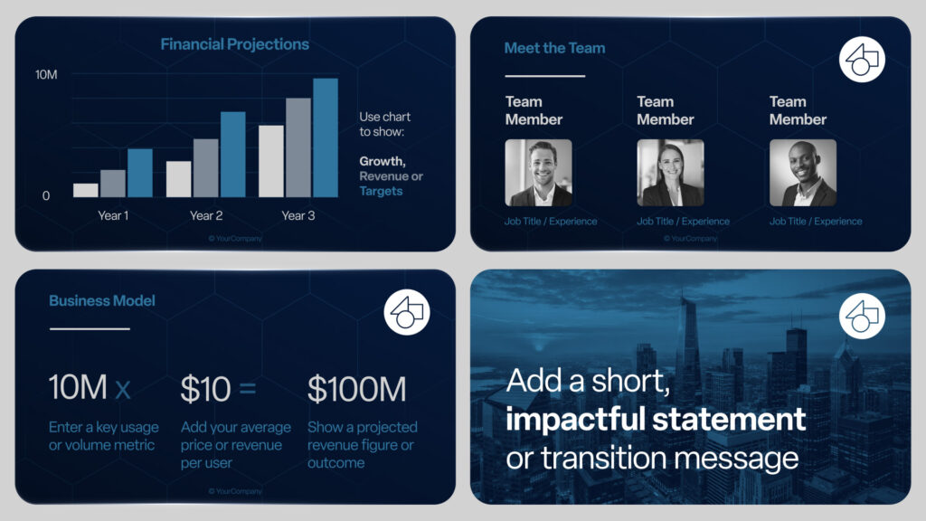 Clean Blue Modern Pitch Deck for PowerPoint – Free Editable Business ...