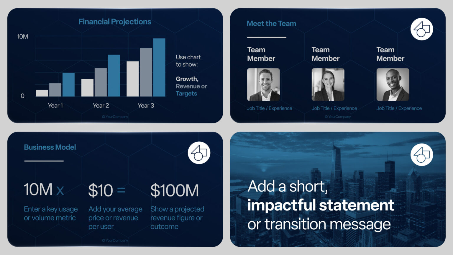 Clean Blue Modern Pitch Deck for PowerPoint – Free Editable Business ...