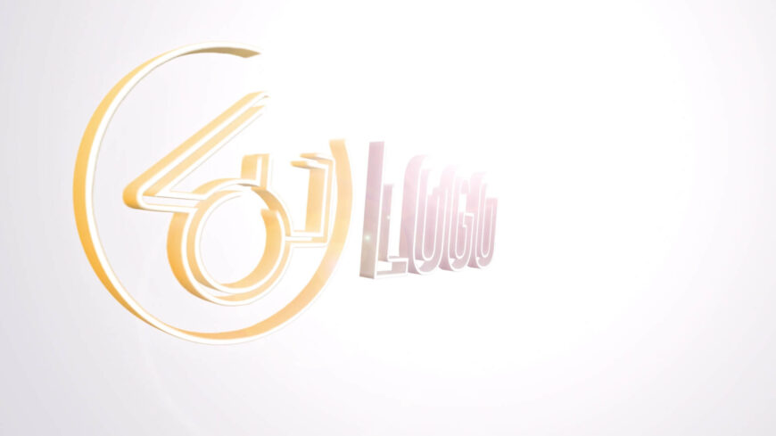 Clean 3D Embossed Spinning Logo Reveal for Premiere Pro