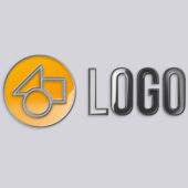 Clean 3D Metal Decal Badge Logo Reveal for Premiere Pro