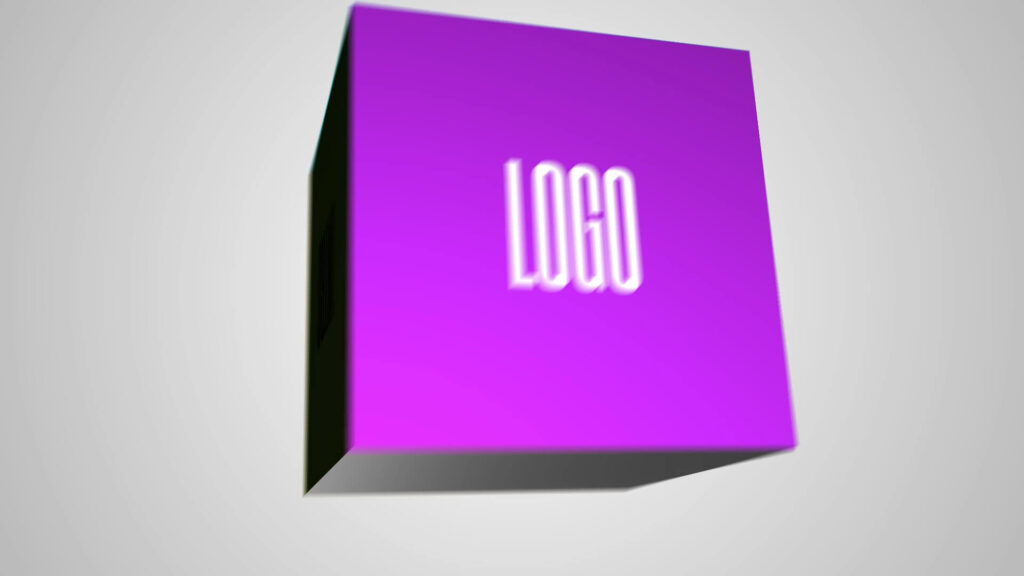 Spinning Cube Text And Logo Intro for Premiere Pro
