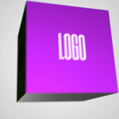 Spinning Cube Text And Logo Intro for Premiere Pro