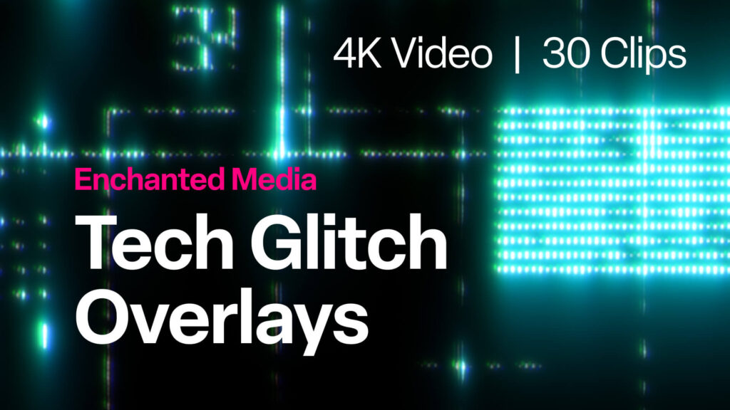 Tech Glitch Overlays Preview Feature