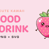 Cute Kawaii Food Pack – Free Clipart