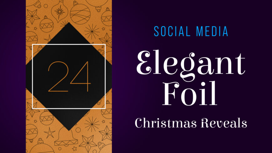 Gold Foil Advent Christmas Countdown Video Pack