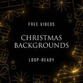 Free Animated Christmas Borders – 4K Gold Foil Backgrounds
