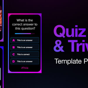Social Media Quiz & Trivia MOGRT Pack for Premiere Pro