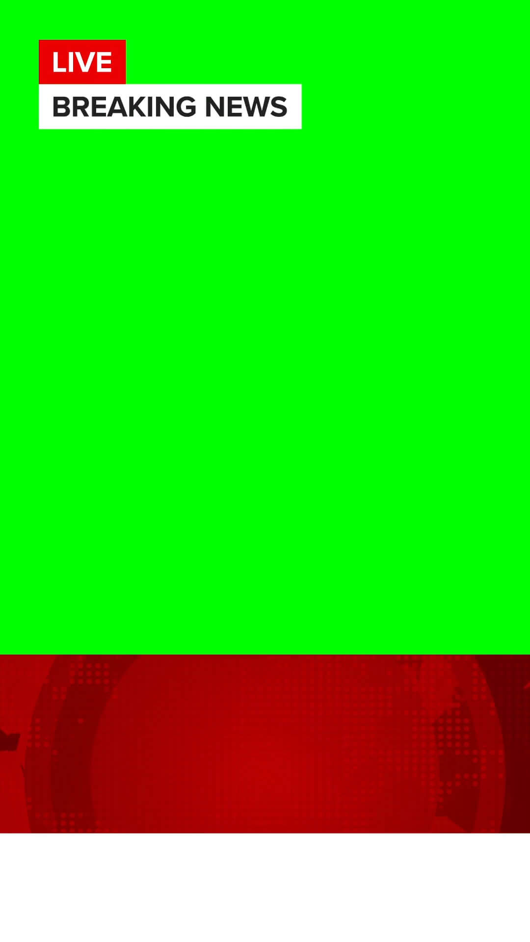 Free vertical news headline lower third on green screen