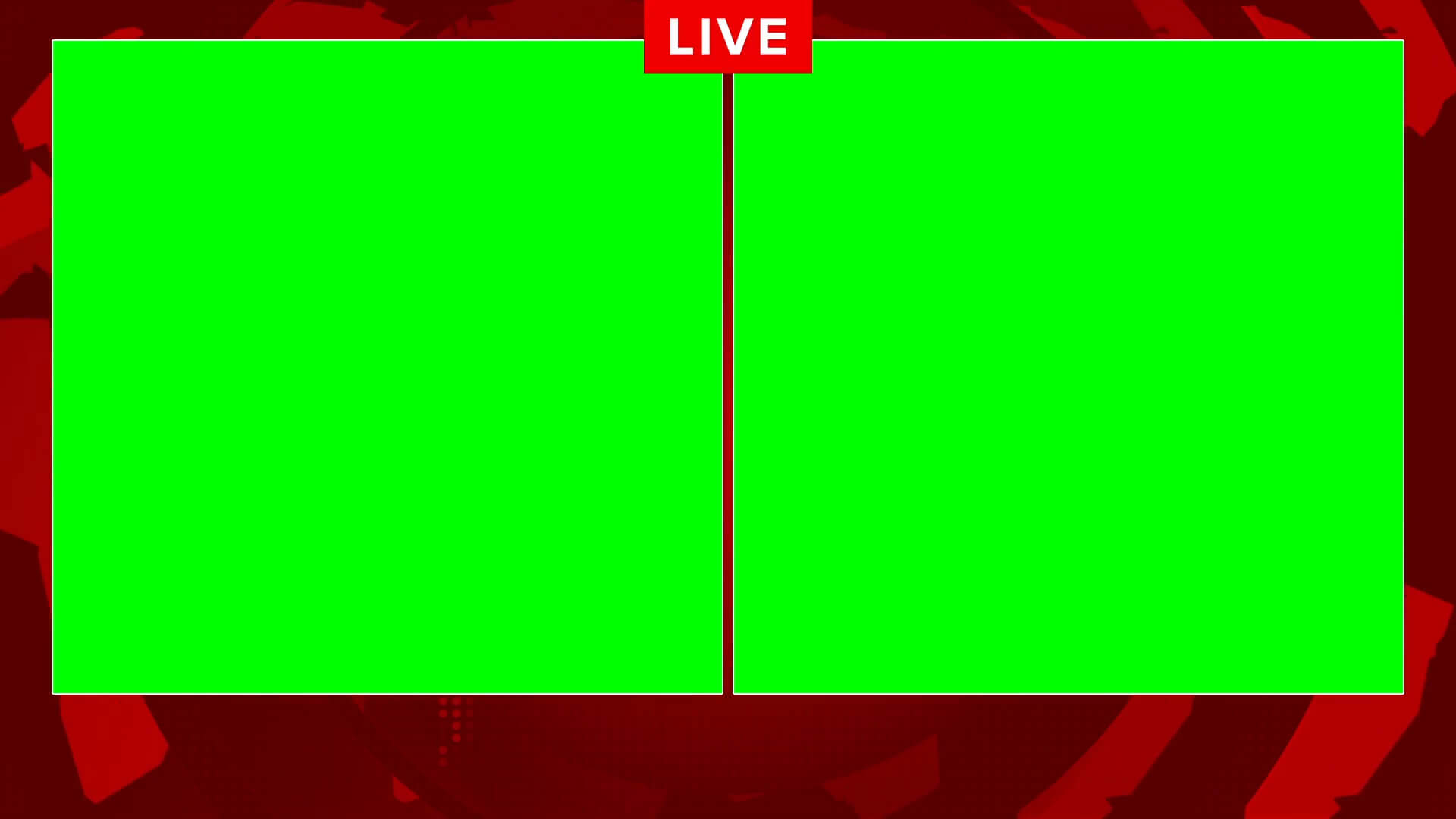 Free news live feed frame loop on green screen